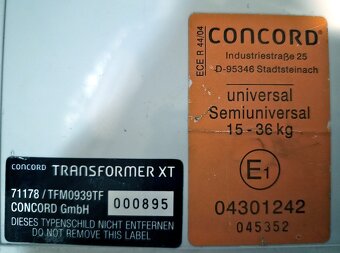 Dětská autosedačka Concord Transformer XT - 9