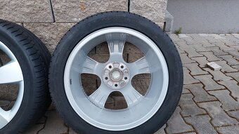 Alu kola 5x112 r17 škoda octavia II letní pneu - 9
