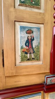 Starožitná ručně malovaná skřín ✔️ - 9