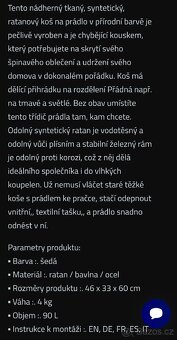 NOVÝ KOŠ NA PRÁDLO NEBO HRAČKY - 9