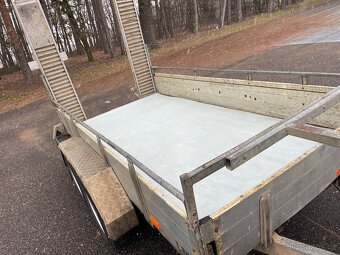 ✅Bržděný přívěs na přepravu bagru Saris 2700 kg, 150x300 - 9
