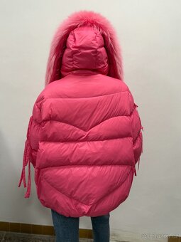 Dámská péřová bunda s pravou liščí kožešinou - 9