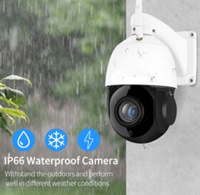 Bezpečnostní 4K-IP WIFI kamera 8MP PTZ/POE,CCTV,30X ZOOM PTZ - 9