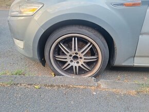 4x originální alu kola Ford 5x108 – 2x nové pneu (DOT 3723) - 9