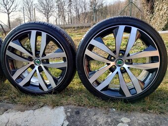 Originál ALU kola Škoda Fabia / Rapid R17 + letní pneu - 9