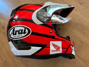 přilba/helma červená HONDA Arai Tour-X4, S, NOVÁ - 9