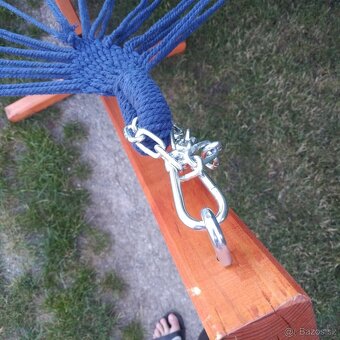 zahradni houpacka houpaci sit se stojanem pro dva - 9