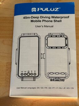 Puluz podvodní pouzdro pro Iphone13 a výše do 40 m - 9