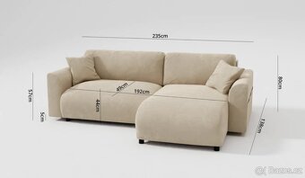 Rohová pohovka LORINE, - 9