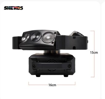 Nový Profesionální LED „Spider“ Moving Head světlo - 9