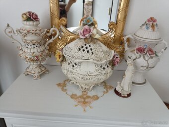 Starožitna porcelánová dzbanova váza. Signováno. - 9