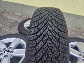 5x100 15 5,5J ET40 orig.VW alu kola vĉ. zim. Continental 7-7 - 9