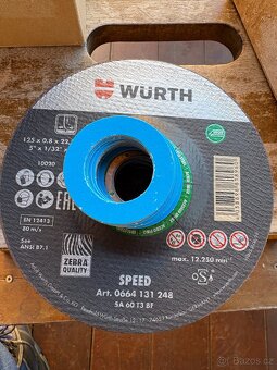 Řezné kotouče,Reca,Würth - 125 - 150 - 230,cena v textu - 9