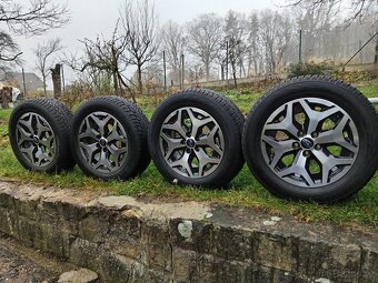Originál ALU kola Subaru Forester + zimní pneu - 9