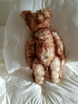 Vzácný medvídek Steiff, Petsy 50cm, modrý, s mhouřícíma očim - 9