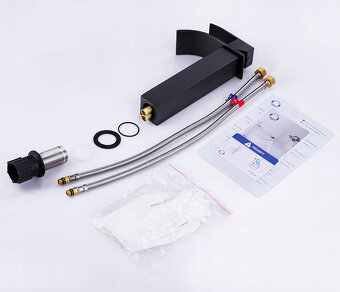 Stojanková umyvadlová baterie Cecipa černá 262 mm - 9