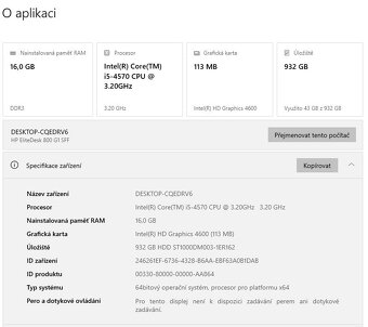 HP EliteDesk 800 G1, i5-4570, 16GB, HDD 1TB, W10#3 - 9