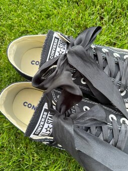 Luxusní, černé tenisky Converse s kamínky Swarovski - 9