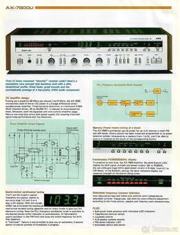Aiwa AX 7800 Stereo Syntesizer Receiver - 9