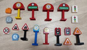 DUPLO AUTA,stroje,bagr,traktor, figurky,stavby, kostky,desky - 9