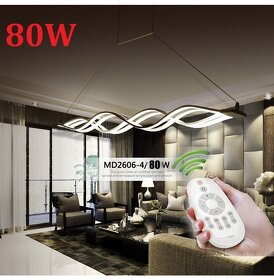 LED ZÁVĚSNÉ SVĚTLO 80W DVOJITÁ VLNA SE STMÍVAČEM - 9