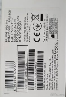 Huawei p30 pro 8gb 256gb top stav - 9