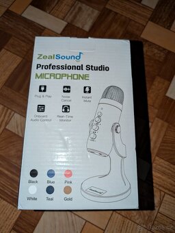 Zealsound USB mikrofon, kondenzátorový pro PC  hry podcasty - 9