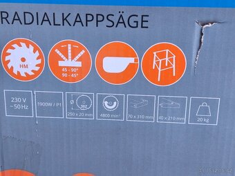 Prodám VĚTŠÍ NEPOUŽITOU pokosovou pilu s posuvem GÜDE GRK 25 - 9