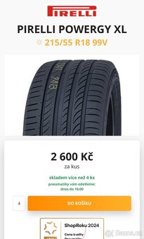 Letni guma Pirelli 215/55/R18 - 9