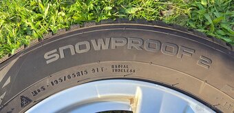 Litá kola Hyundai se zimními pneu - 6Jx15 ET46 a 195/65 R15 - 9