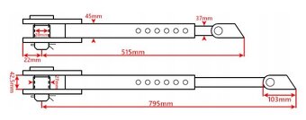 Stabilizátory (napínáky) na traktory Zetor 5011-7245, 3011-6 - 9