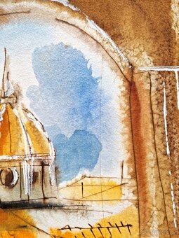 Michael Rosenwein - Akvarel (Unikat) Figurativny expresion. - 9