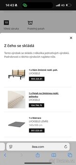 IKEA rozkladací dvoumístná pohovka - 9