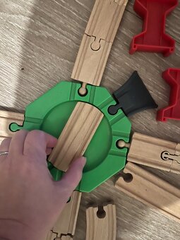 Dřevěná vláčkodráha - elektrická mašinka - 9