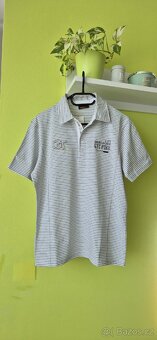 Proužkované polo tričko - 9