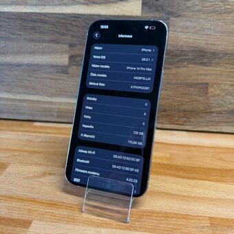 IPhone 14 Pro Max 128GB, silver, eSIM (rok záruka) - 9