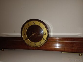 Gustav Becker krbové stolní hodiny starožitný - 9
