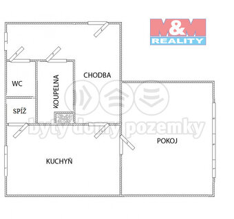 Prodej bytu 1+1, 55 m², Klášterec nad Ohří, ul. Pražská - 9