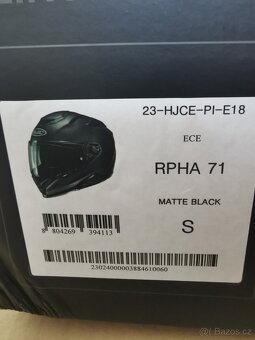 HJC RPHA 71 Solid černá matná - nová S - 9