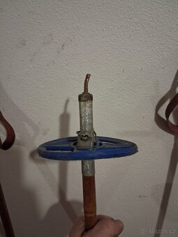 Staré dřevěné lyže 200 cm - 9