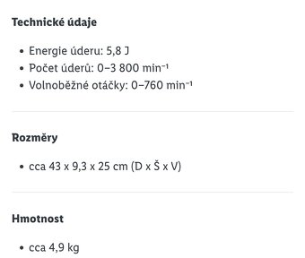 Aku kladivo peformance v kufru 5,8 J - 9