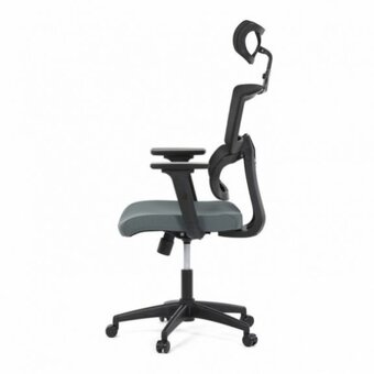 Kancelářská židle, houpací mechanismus, šedá síťovina, B1025 - 9