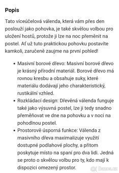 Postel výsuvna 2x (90x190) - 9