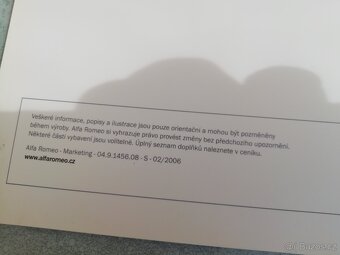 Alfa Romeo 147 CZ katalogy a ceník - doprava v ceně - 9