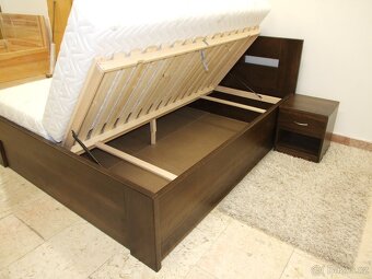 Nová dubová masivní dřevěná postel, nosnost 700 kg,vč.montáž - 9