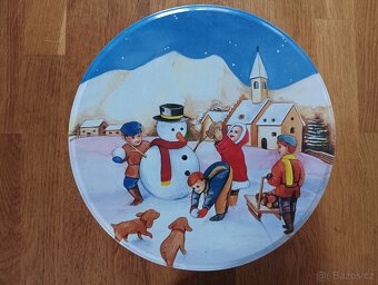 PLECHOVÁ DÓZA SE ZIMNÍM DEKOREM - 9