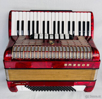 Predám akordeón Hohner Verdi II N- 96 Basový - Made in Germa - 9
