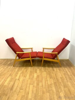 Retro kŕesla TON 60. léta polohovací - 9