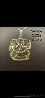 Šperky z vltavínu a stříbra - 9
