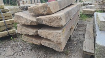 Staré kamenné schody, žulové schody, schod, 20 ks - 9